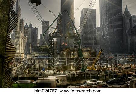 Rebuilding From Ground Zero in New York City View Large Photo Image Stock Photo - Rebuilding From Ground Zero in New York City. Fotosearch