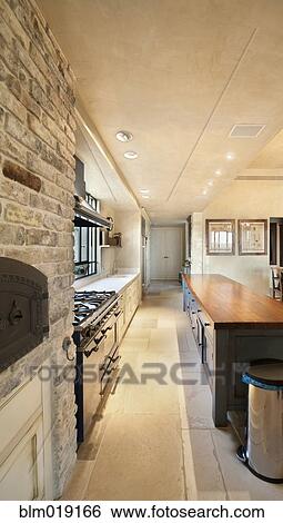 Residential Kitchen Walkway View Large Photo Image Stock Photograph - Residential Kitchen Walkway. Fotosearch