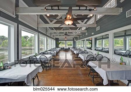 Picture - Restaurant Dining Room interior. Fotosearch