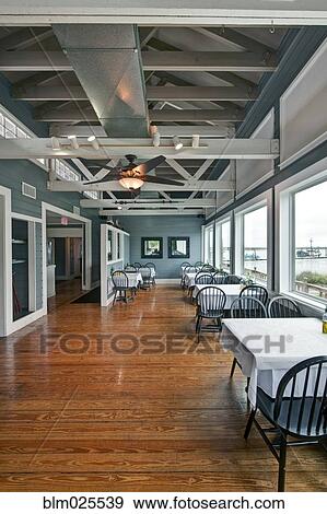 Restaurant Dining Room interior View Large Photo Image Stock Photo - Restaurant Dining Room interior. Fotosearch