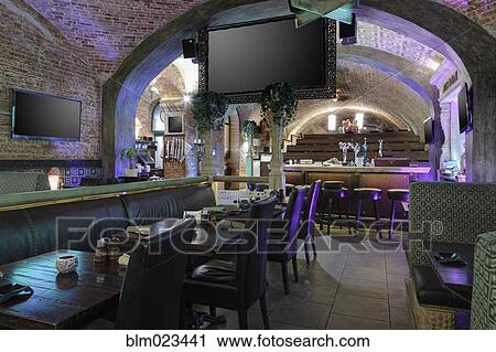 Restaurant interior View Large Photo Image Stock Image - Restaurant interior. Fotosearch