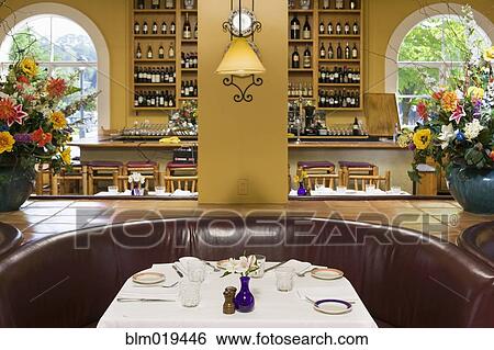 Restaurant Table View Large Photo Image Stock Photograph - Restaurant Table. Fotosearch