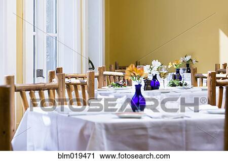 Restaurant Tables View Large Photo Image Stock Image - Restaurant Tables. Fotosearch