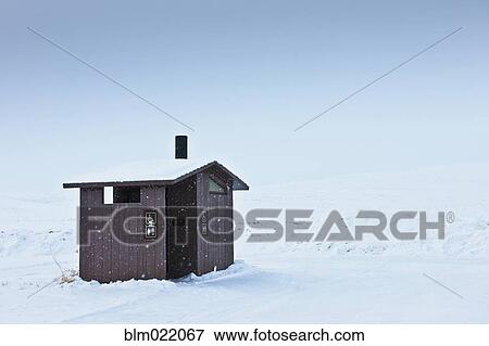 Stock Photo - Restroom in a Snowy Landscape. Fotosearch