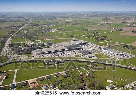 Retail park, car parks and roads, viewed from the air View Large Photo Image Stock Photography - Retail park, car parks and roads, viewed from the air. Fotosearch