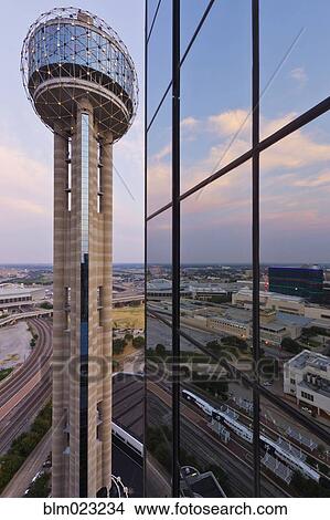 Reunion Tower View Large Photo Image Picture - Reunion Tower. Fotosearch