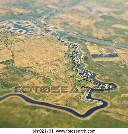River Through Farmland View Large Photo Image Stock Image - River Through Farmland. Fotosearch