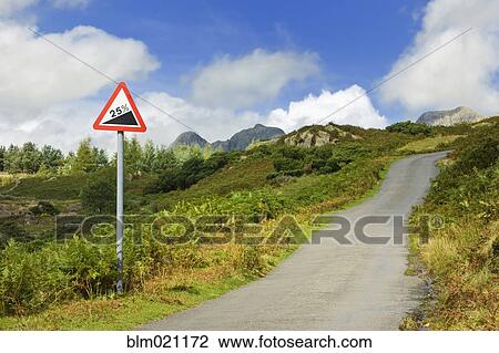 Road Going Up Hill View Large Photo Image Stock Image - Road Going Up Hill. Fotosearch