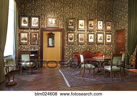 Room With Framed Portraits View Large Photo Image Stock Photo - Room With Framed Portraits. Fotosearch