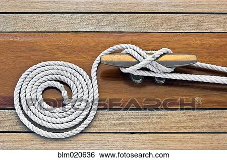 Rope and Cleat View Large Photo Image Stock Photograph - Rope and Cleat. Fotosearch