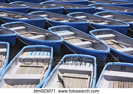 Stock Image - Row Boats For Hire. Fotosearch