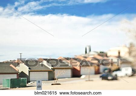 Stock Photography - Rows of Duplex Garages. Fotosearch