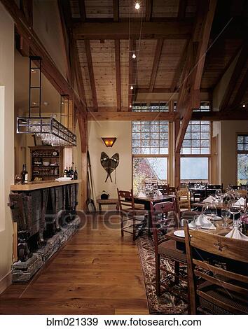 Rustic Restaurant View Large Photo Image Stock Photo - Rustic Restaurant. Fotosearch