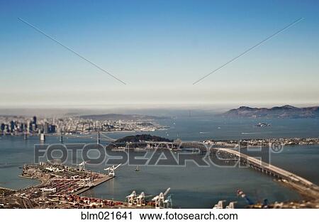 Stock Image - San Francisco Bay and Downtown. Fotosearch