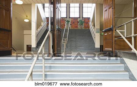 School Staircase View Large Photo Image Stock Photo - School Staircase. Fotosearch