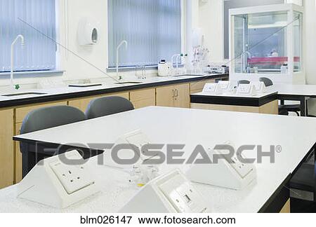 Science classroom and laboratory in a modern secondary school with tables and desks View Large Photo Image Stock Photo - Science classroom and laboratory in a modern secondary school with tables and desks. Fotosearch