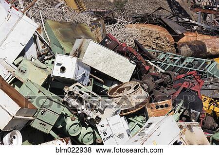 Scrap Metal in Scrap Yard View Large Photo Image Stock Photo - Scrap Metal in Scrap Yard. Fotosearch