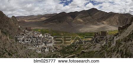 Shegar Monastery and a group of ruined buildings View Large Photo Image Stock Photo - Shegar Monastery and a group of ruined buildings. Fotosearch