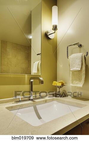 Sink in Upscale Bathroom View Large Photo Image Stock Photo - Sink in Upscale Bathroom. Fotosearch