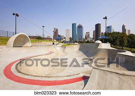 Skate Park in Houston View Large Photo Image Stock Image - Skate Park in Houston. Fotosearch