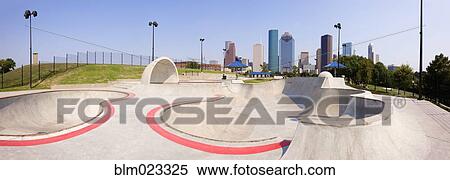 Skate Park in Houston View Large Photo Image Stock Photography - Skate Park in Houston. Fotosearch