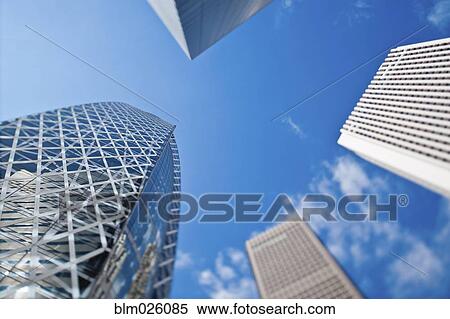 Stock Photography - Skyscrapers in Tokyo's Shinjuku District. Fotosearch