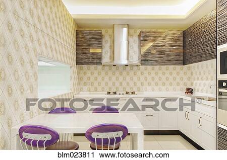 Small modern kitchen decorated by black glass View Large Photo Image Stock Image - Small modern kitchen decorated by black glass. Fotosearch