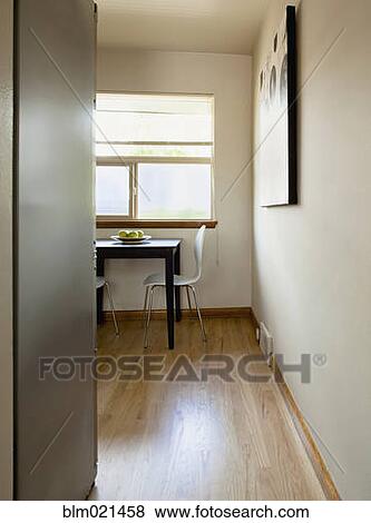 Small Table in a Sparse Room View Large Photo Image Stock Photo - Small Table in a Sparse Room. Fotosearch