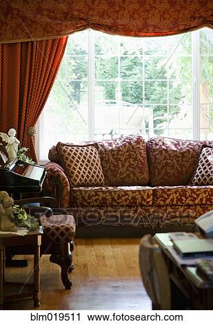 Stock Image - Sofa in Living Room. Fotosearch