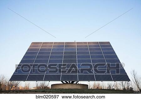 Stock Photo - Solar Panels and Blue Sky. Fotosearch
