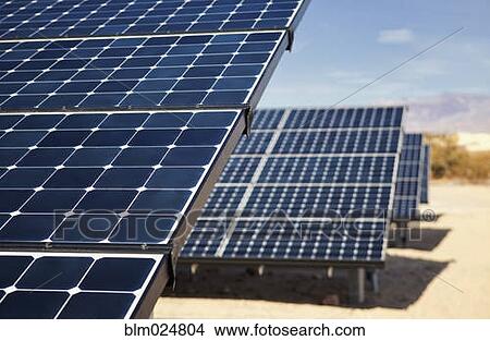 Picture - Solar panels in Death Valley. Fotosearch