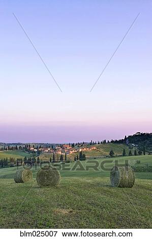 Stock Photo - Spring Hay Harvest. Fotosearch