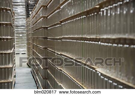Stacks of Clear Plastic Bottles View Large Photo Image Stock Photo - Stacks of Clear Plastic Bottles. Fotosearch
