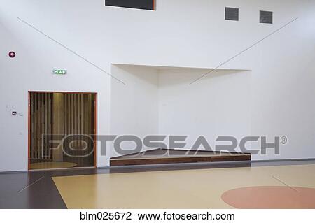 Stage in kindergarten in school View Large Photo Image Stock Image - Stage in kindergarten in school. Fotosearch