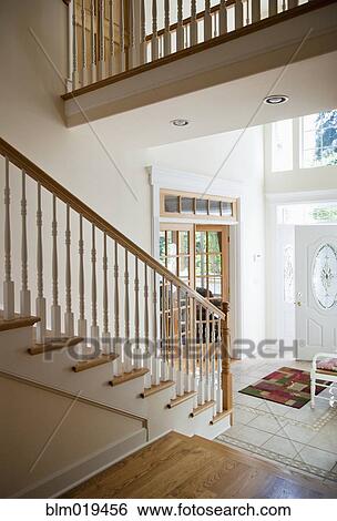 Stock Photograph - Stairs in Home Entry. Fotosearch