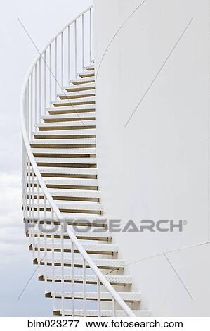 Stairs on a Water Storage Tank View Large Photo Image Stock Photo - Stairs on a Water Storage Tank. Fotosearch