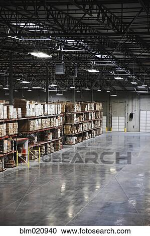 Stocked Shelves in a Factory Warehouse View Large Photo Image Stock Image - Stocked Shelves in a Factory Warehouse. Fotosearch