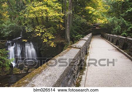 Stone bridge over Whatcom Creek View Large Photo Image Picture - Stone bridge over Whatcom Creek . Fotosearch