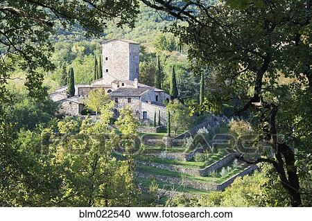 Stone Farmhouse View Large Photo Image Stock Image - Stone Farmhouse. Fotosearch