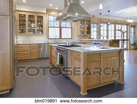 Stove in Luxury Kitchen View Large Photo Image Stock Image - Stove in Luxury Kitchen. Fotosearch