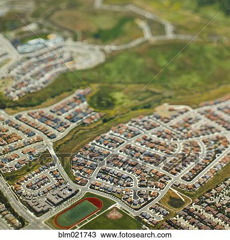 Stock Image - Suburban Community. Fotosearch