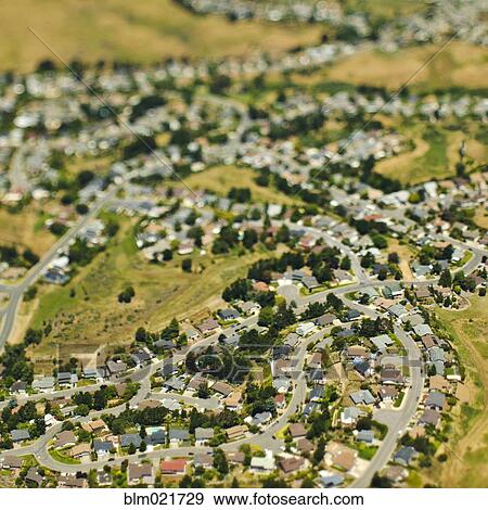 Stock Photo - Suburban Community. Fotosearch