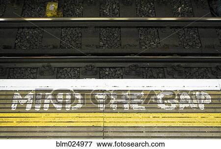 Subway Warning View Large Photo Image Stock Photo - Subway Warning. Fotosearch