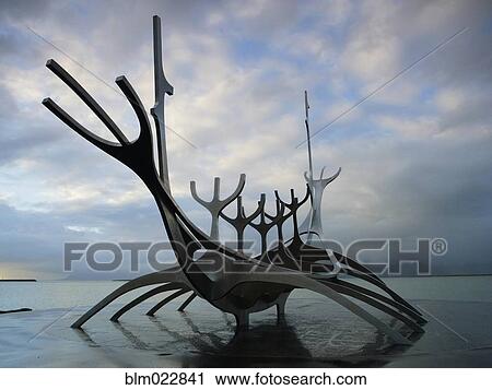 Sun-Craft sculpture on Tjorn Lake View Large Photo Image Stock Image - Sun-Craft sculpture on Tjorn Lake. Fotosearch