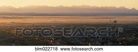 Sunrise over the Cape Flats View Large Photo Image Stock Photo - Sunrise over the Cape Flats. Fotosearch