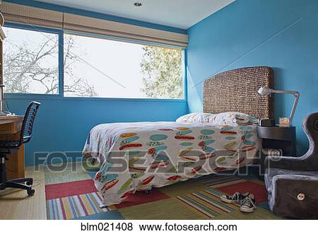 Stock Photo - Surf Themed Bedroom. Fotosearch