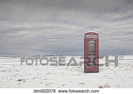 Telephone Box in Remote Location View Large Photo Image Stock Photo - Telephone Box in Remote Location. Fotosearch