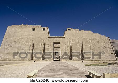 Temple of Ramesses III View Large Photo Image Stock Image - Temple of Ramesses III. Fotosearch