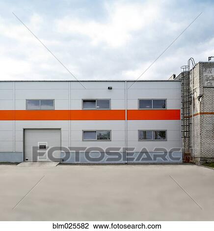 The exterior of a factory View Large Photo Image Stock Image - The exterior of a factory . Fotosearch