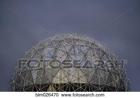 The glass geodesic dome View Large Photo Image Stock Image - The glass geodesic dome . Fotosearch